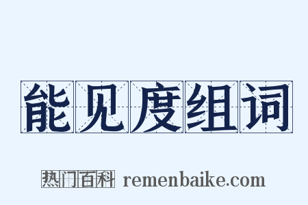 能见度组词是什么意思的图片